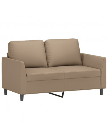 Set di Divani 2 pz con Cuscini cappuccino in Similpelle