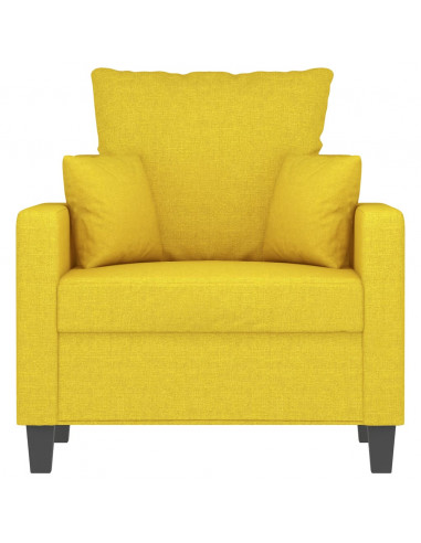 Poltrona Giallo Chiaro 60 cm in Tessuto