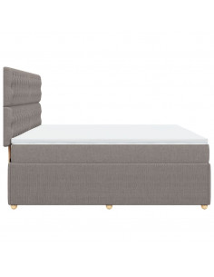 Giroletto a Molle con Materasso Tortora 180x200 cm in Tessuto 2