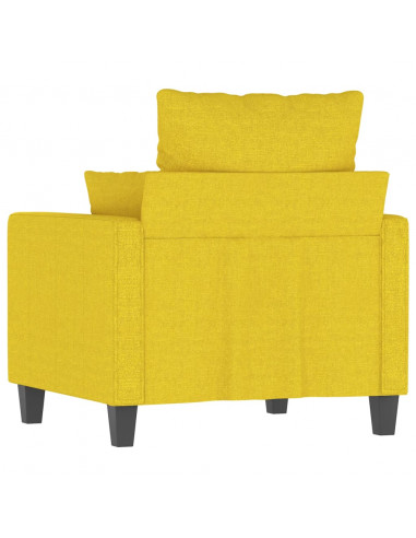 Poltrona Giallo Chiaro 60 cm in Tessuto