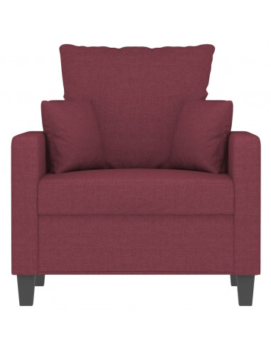 Poltrona Rosso Vino 60 cm in Tessuto