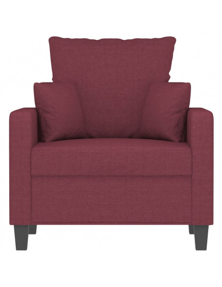 Poltrona Rosso Vino 60 cm in Tessuto