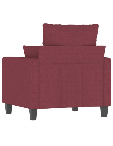 Poltrona Rosso Vino 60 cm in Tessuto
