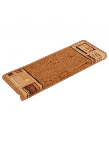 Tappetini per Scale Autoadesivi 5 pz 65x21x4 cm Beige