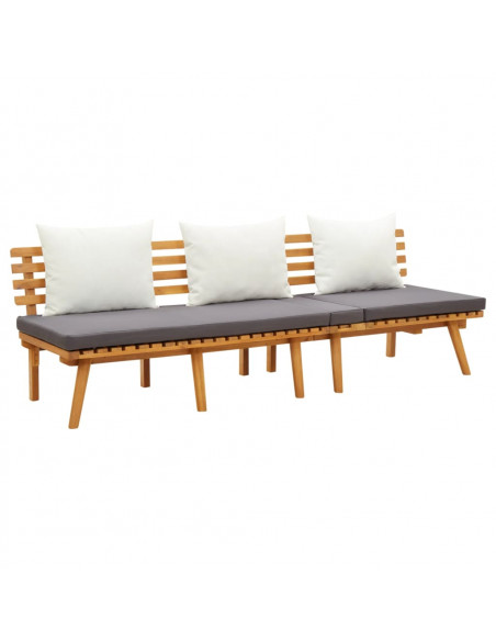Divano Letto da Giardino 200x65 cm in Legno Massello di Acacia