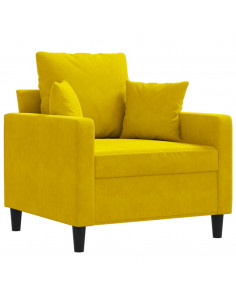 Poltrona Giallo 60 cm Velluto 2