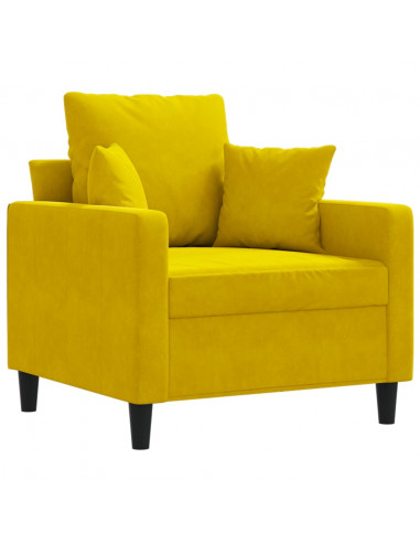 Poltrona Giallo 60 cm Velluto