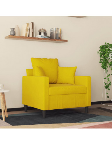 Poltrona Giallo 60 cm Velluto