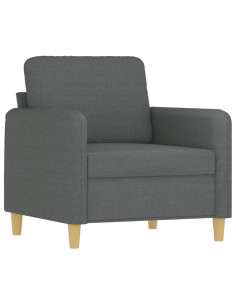 Poltrona Grigio Scuro 60 cm in Tessuto 2