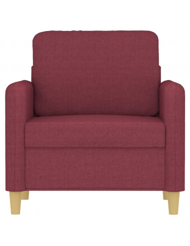 Poltrona Rosso Vino 60 cm in Tessuto