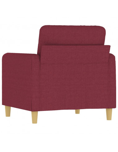 Poltrona Rosso Vino 60 cm in Tessuto