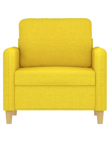 Poltrona Giallo Chiaro 60 cm in Tessuto