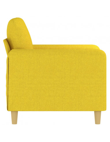 Poltrona Giallo Chiaro 60 cm in Tessuto