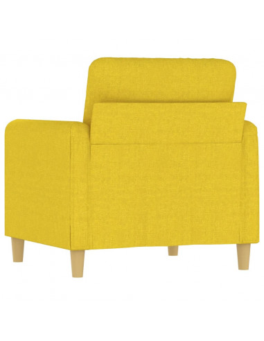 Poltrona Giallo Chiaro 60 cm in Tessuto