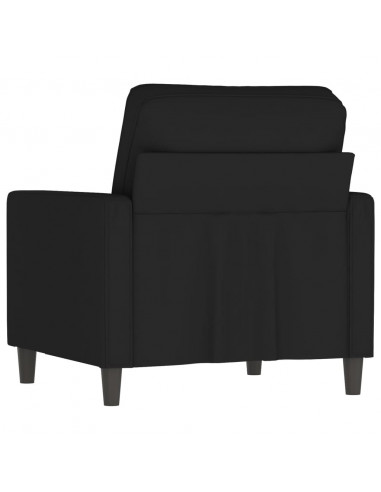 Poltrona Nero 60 cm Velluto