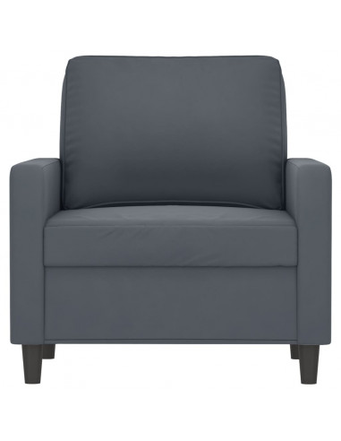 Poltrona Grigio Scuro 60 cm Velluto