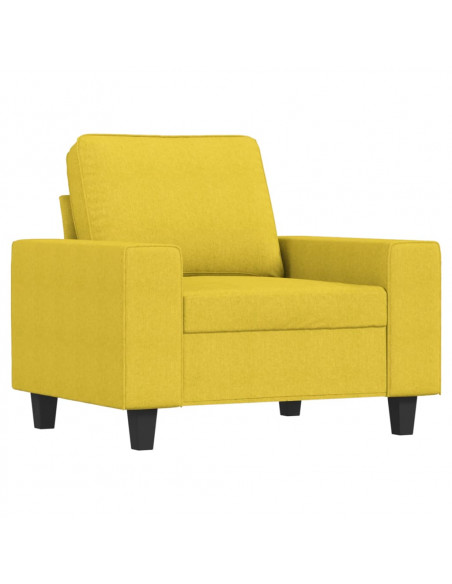 Poltrona Giallo Chiaro 60 cm in Tessuto