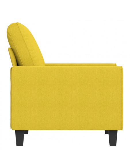 Poltrona Giallo Chiaro 60 cm in Tessuto