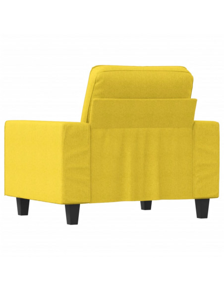 Poltrona Giallo Chiaro 60 cm in Tessuto