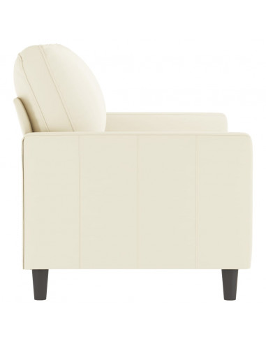 Divano a 2 Posti crema 120 cm in Velluto