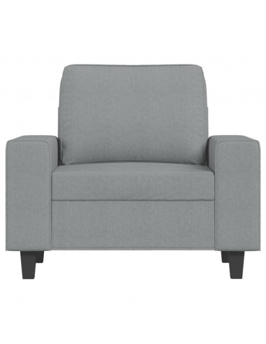Poltrona Grigio Chiaro 60 cm in Tessuto