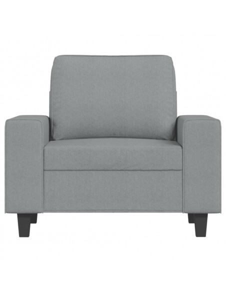 Poltrona Grigio Chiaro 60 cm in Tessuto