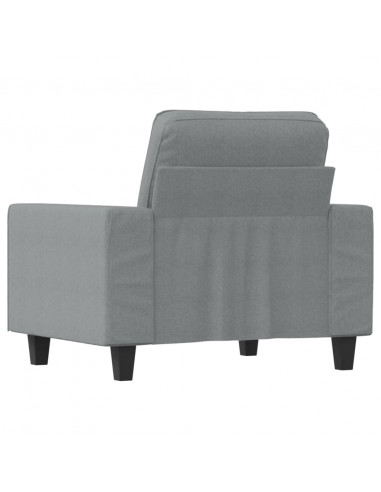 Poltrona Grigio Chiaro 60 cm in Tessuto