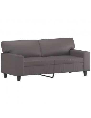 Set di Divani 3 pz Grigio in Similpelle