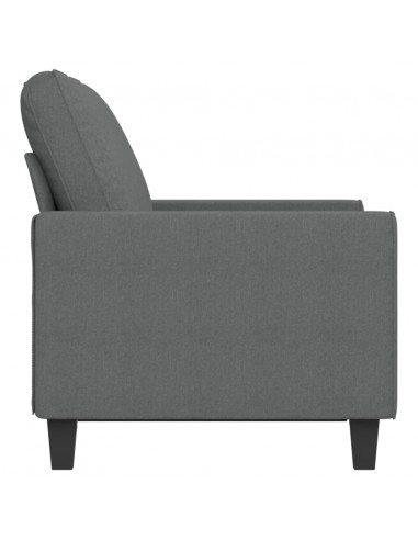 Divano a 2 Posti Grigio Scuro 120 cm in Tessuto