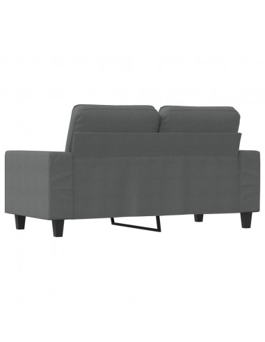 Divano a 2 Posti Grigio Scuro 120 cm in Tessuto