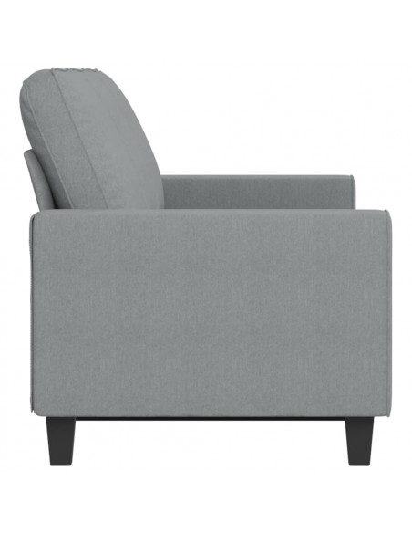 Divano a 3 Posti Grigio Chiaro 180 cm in Tessuto