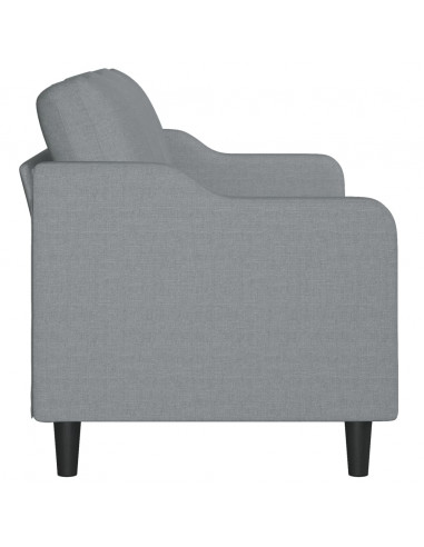 Divano a 3 Posti Grigio Chiaro 180 cm in Tessuto