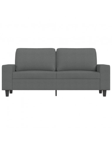 Divano a 2 Posti Grigio Scuro 140 cm in Tessuto