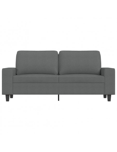 Divano a 2 Posti Grigio Scuro 140 cm in Tessuto