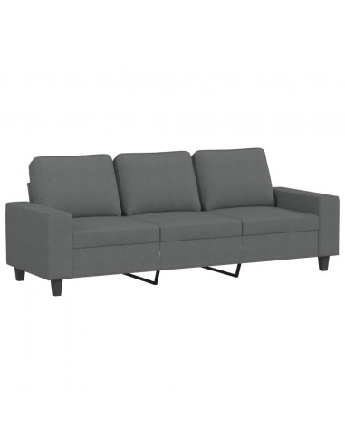 Divano a 3 Posti Grigio Chiaro 180 cm in Tessuto