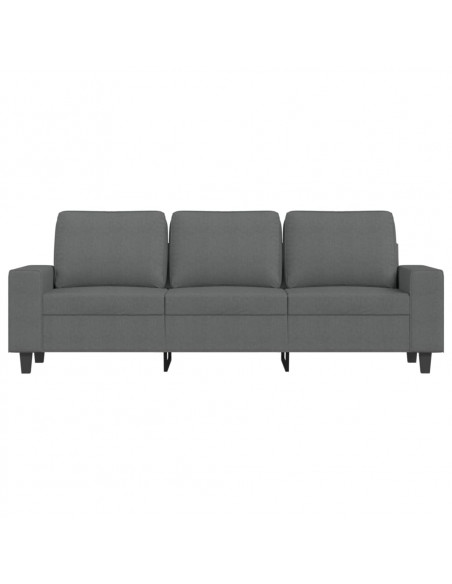 Divano a 3 Posti Grigio Chiaro 180 cm in Tessuto