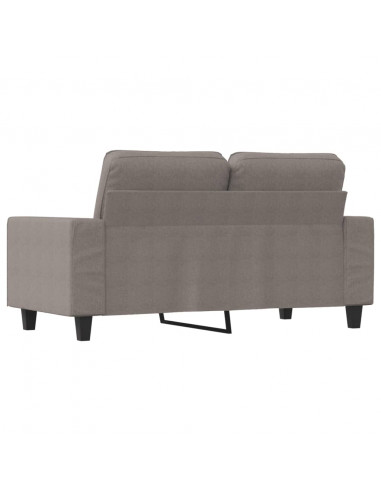 Divano a 2 Posti Tortora 120 cm in Tessuto