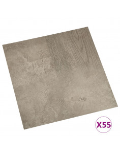 Listoni per Pavimenti Autoadesivi 55 pz in PVC 5,11 m² Grigi 2