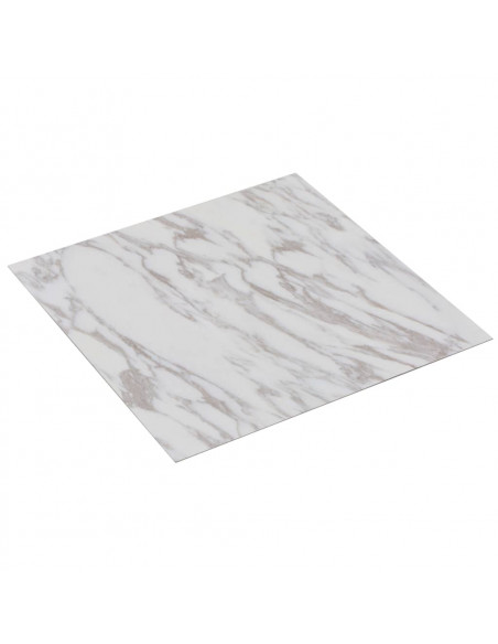 Listoni Pavimenti Adesivi 20 pz in PVC 1,86 m² Marmo Bianco
