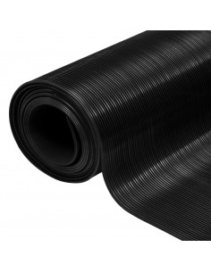 Tappetino Antiscivolo in Gomma 1,5x2 m 3 mm a Coste Fine 2