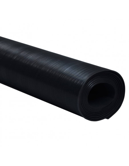 Tappetino Antiscivolo in Gomma 1,5x2 m 3 mm a Coste Fine