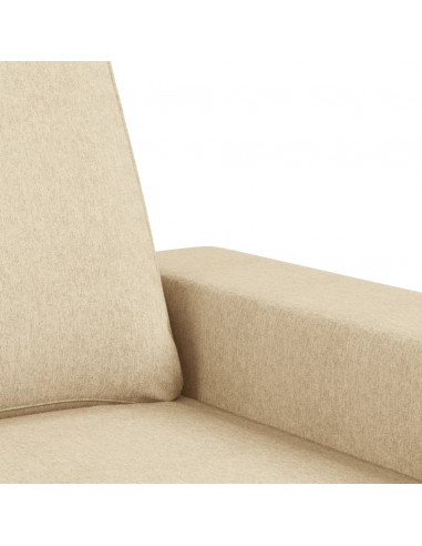 Set di Divani 2 pz Crema in Tessuto