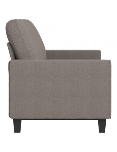 Divano a 3 Posti Tortora 180 cm in Tessuto