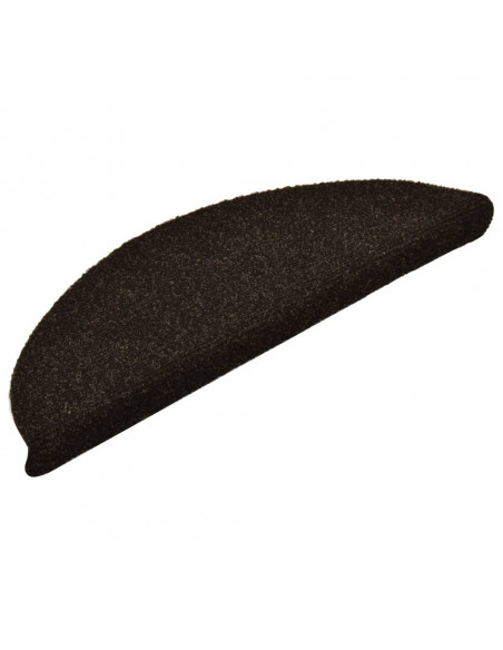 Tappetini per Scale 5 pz Marrone Scuro 56x17x3 cm Agugliati