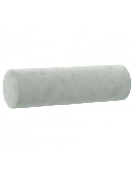 Set di Divani 2 pz con Cuscini Grigio Chiaro in Velluto