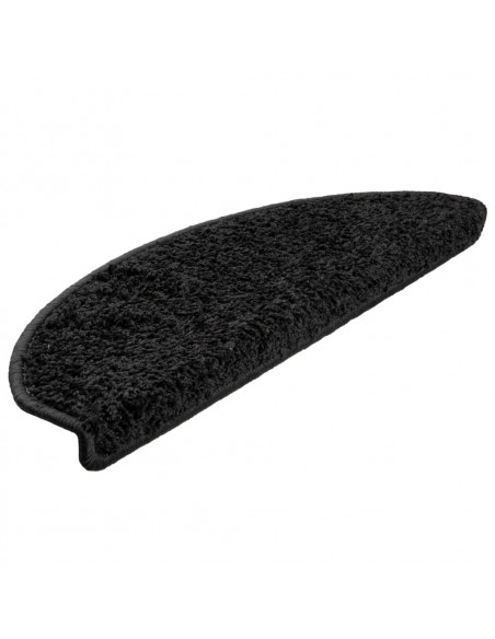 Tappetini per Scale 10 pz 65x21x4 cm Neri