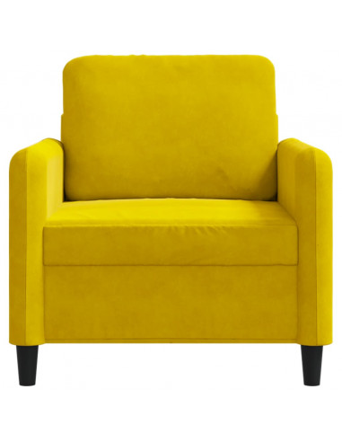 Poltrona Giallo 60 cm Velluto