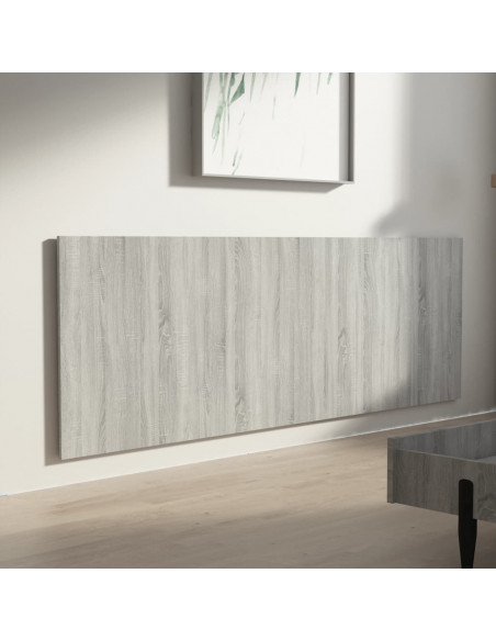 Testiera Letto Grigio Sonoma 240x1,5x80 cm Legno Ingegnerizzato