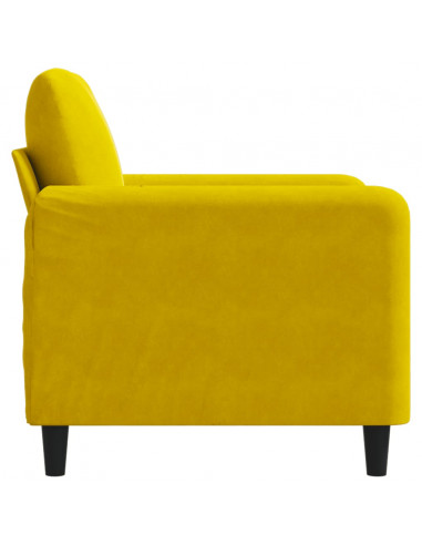 Poltrona Giallo 60 cm Velluto