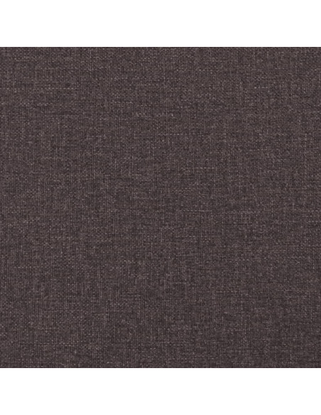Giroletto a Molle con Materasso Marrone Scuro 120x190cm Tessuto
